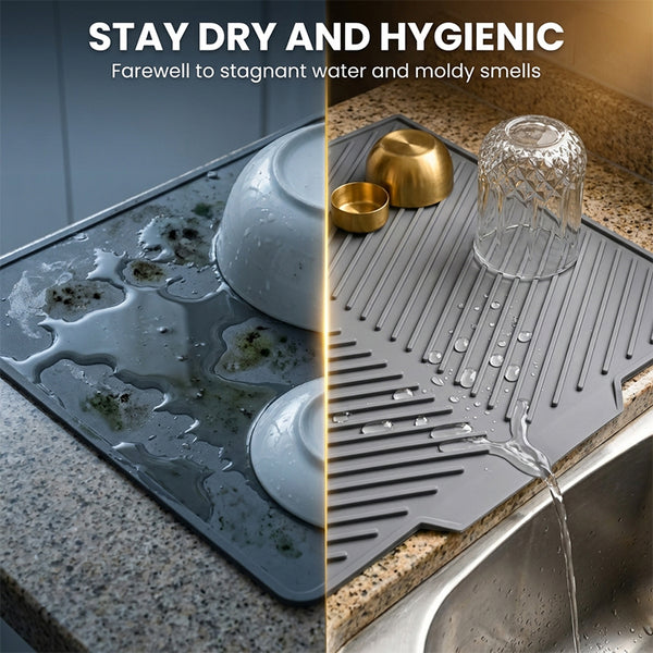 Sakerplus® Dish Drying Silicone Drain Mat