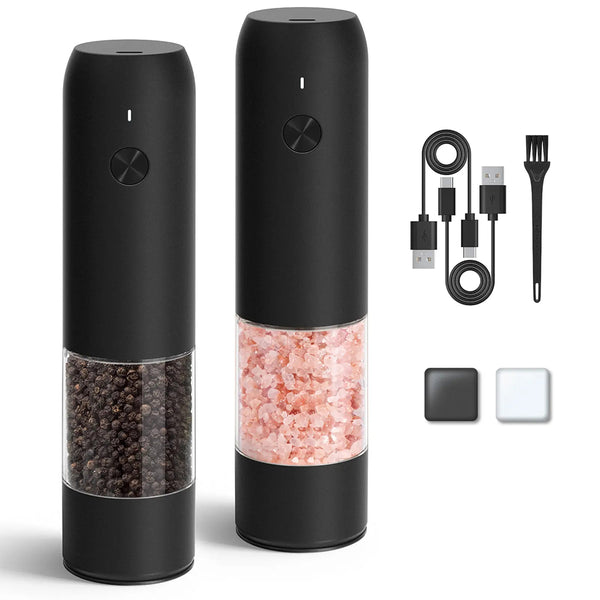 Sakerplus® Rechargeable Automatic Adjustable Electric Pepper Grinder