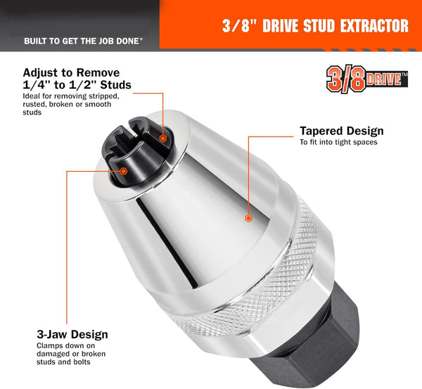 Extractor de pernos dañados Sakerplus® con accionamiento de 3/8"