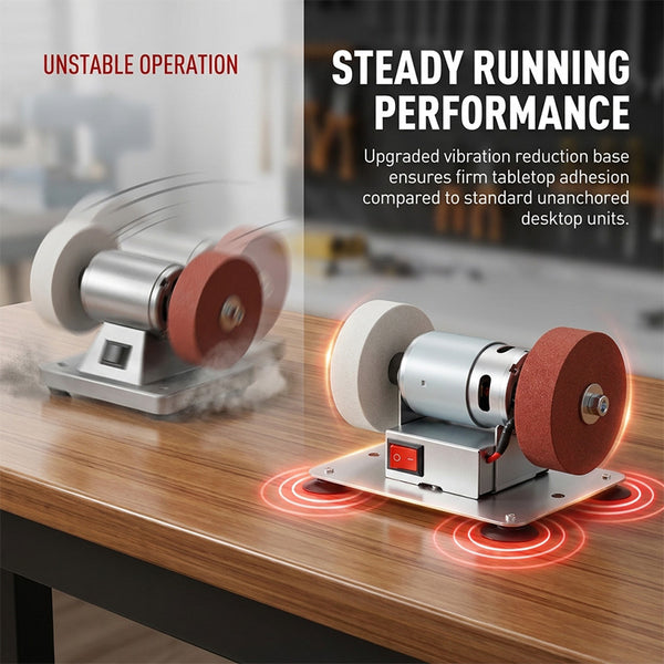 Sakerplus® Electric Knife Sharpener With Dual Grinding Wheels And Variable Speed