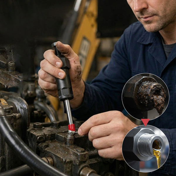 Sakerplus® Heavy Duty Grease Fitting Cleaner Tool