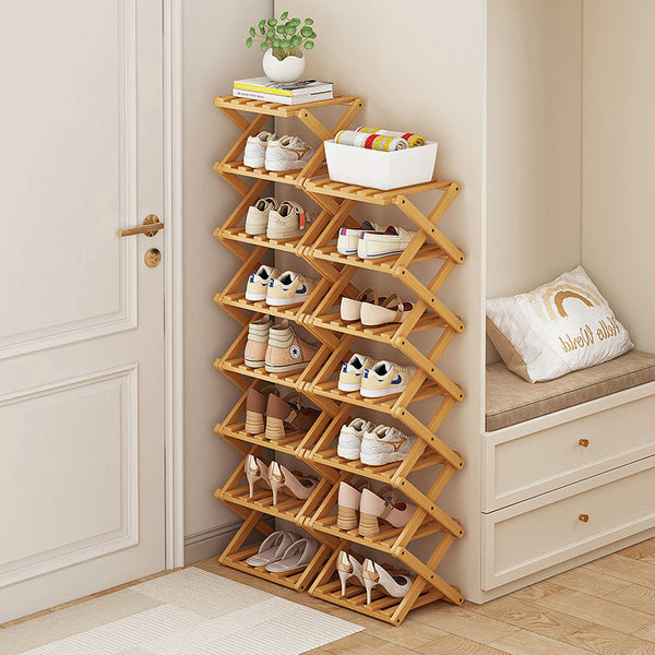 Sakerplus® Vertical Narrow Folding Shoe Storage Rack