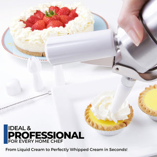 Sakerplus® Whipped Cream Dispenser Aluminum Professional