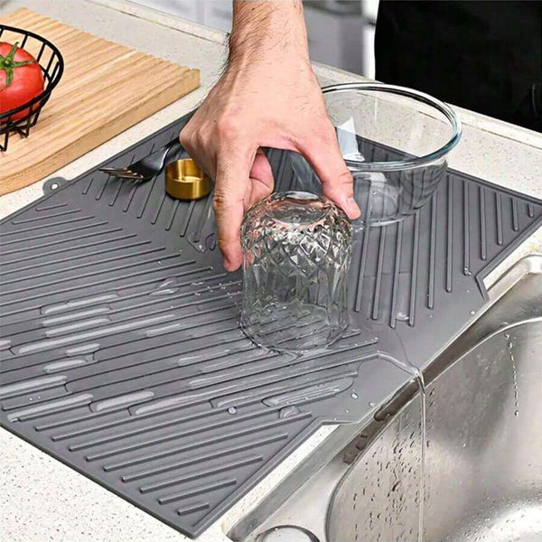 Sakerplus® Dish Drying Silicone Drain Mat
