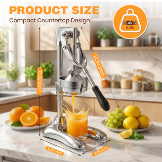 Sakerplus® Hand Press Juicer with Suction Base