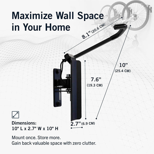 Sakerplus® Swivel Wall Mount Bike Rack