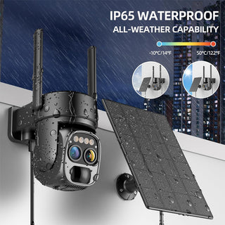 Sakerplus Solar Security Cameras Wireless Outdoor