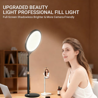Sakerplus® Ring Light with Stand for Video Calls