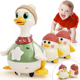 Sakerplus Musical Dancing Duck Toy Set For Babies