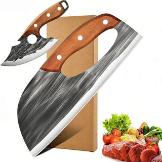 Sakerplus® Sharp Outdoor Meat Cleaver Knife