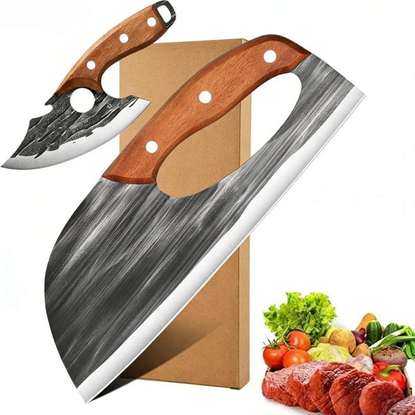 Sakerplus® Sharp Outdoor Meat Cleaver Knife