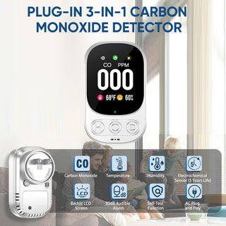 Sakerplus Plug-in Carbon Monoxide Detector