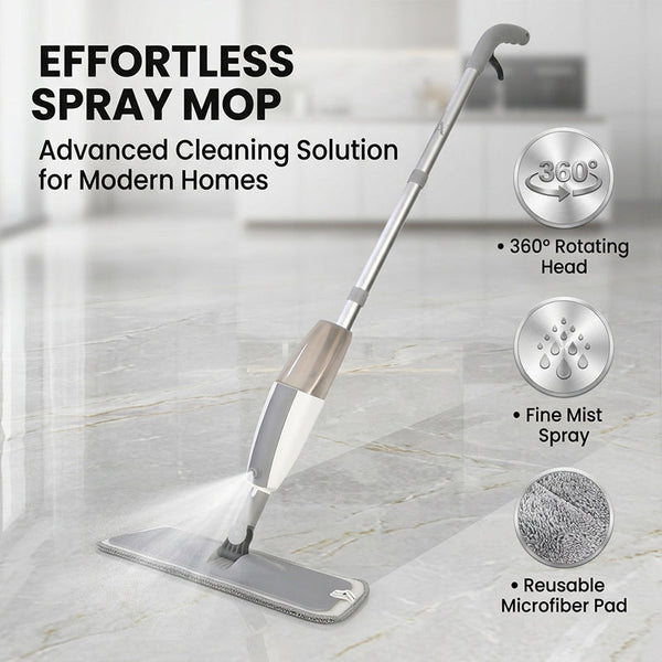 Sakerplus® Microfiber Spray Mop With Washable Pads