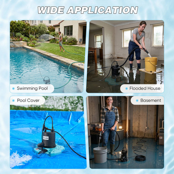 Sakerplus® 1/4 HP Pool Cover Pump