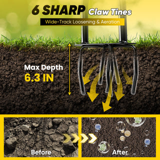 Sakerplus® Hand Tiller Garden Tool