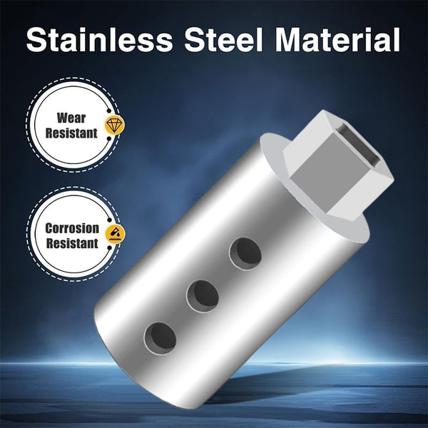 Sakerplus® Stainless Steel Trailer Jack Electric Drill Adapter