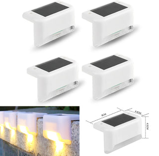 Luces solares para terraza SAKER® para exteriores, paquete de 4