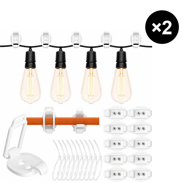 Sakerplus® Adjustable Elastic Cable Management Clips