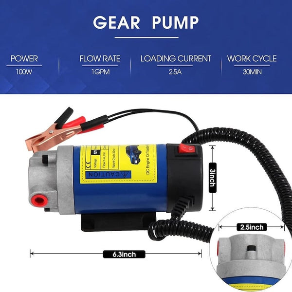 Sakerplus® Portable Electric Engine Oil Transfer Pump