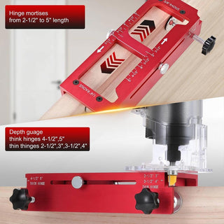 Sakerplus Adjustable Aluminum Door Hinge Jig