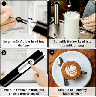 Sakerplus® Electric Handheld Milk Frother Mixer
