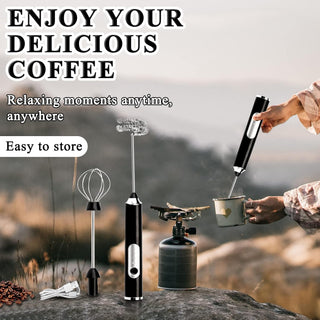 Sakerplus® Electric Handheld Milk Frother Mixer
