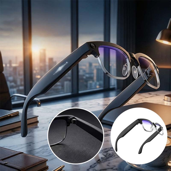 Sakerplus® AI Camera Glasses with Real-Time Translation