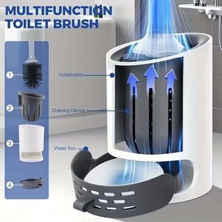 Sakerplus® Silicone Toilet Bowl Cleaning Brush Set