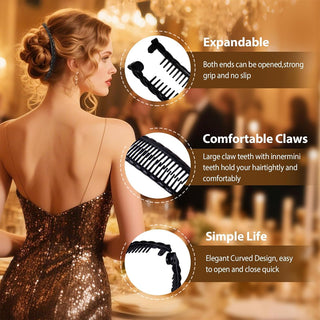 Sakerplus® Vintage Banana Hair Clips Set