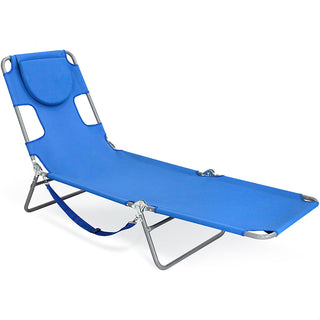 Sakerplus® Portable Folding Beach Lounge Tanning Chair