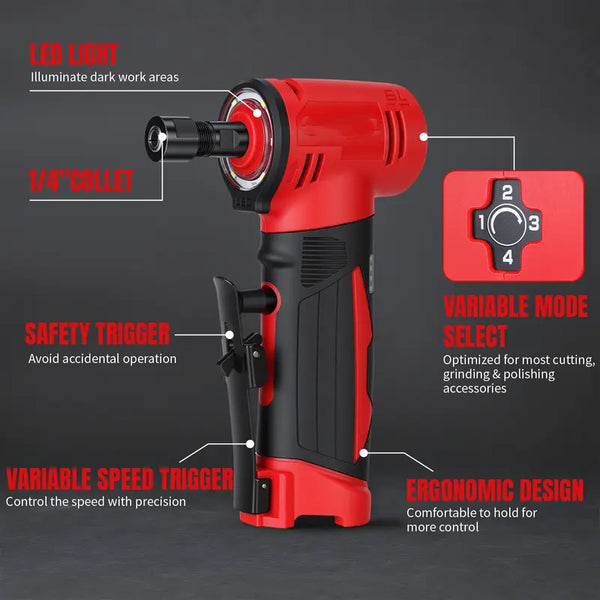 Sakerplus® Cordless Right Angle Die Grinder Tool
