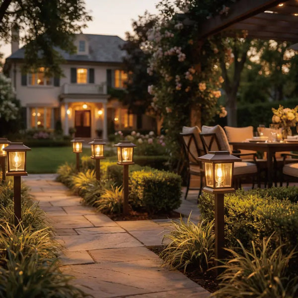 Sakerplus® Waterproof Auto On/Off Solar Pathway Lights