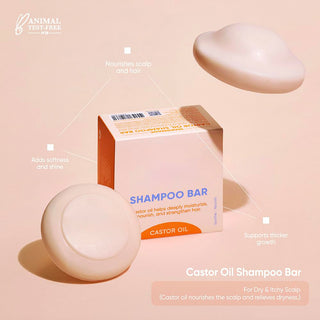 Sakerplus® Castor Oil Solid Shampoo Bar