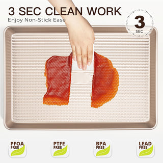 Sakerplus Nonstick Baking Sheet Pan Set