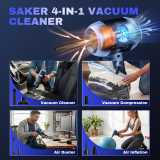 Saker 4 in 1 Handheld Car Vacuum