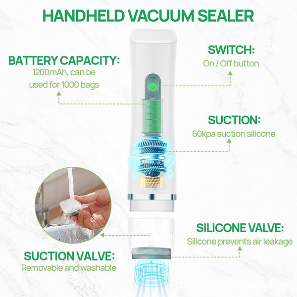 Selladora al vacío Sakerplus® con bolsas reutilizables