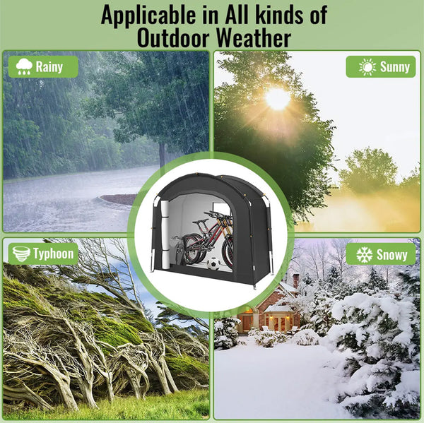 Sakerplus® Portable Waterproof Outdoor Storage Shelter