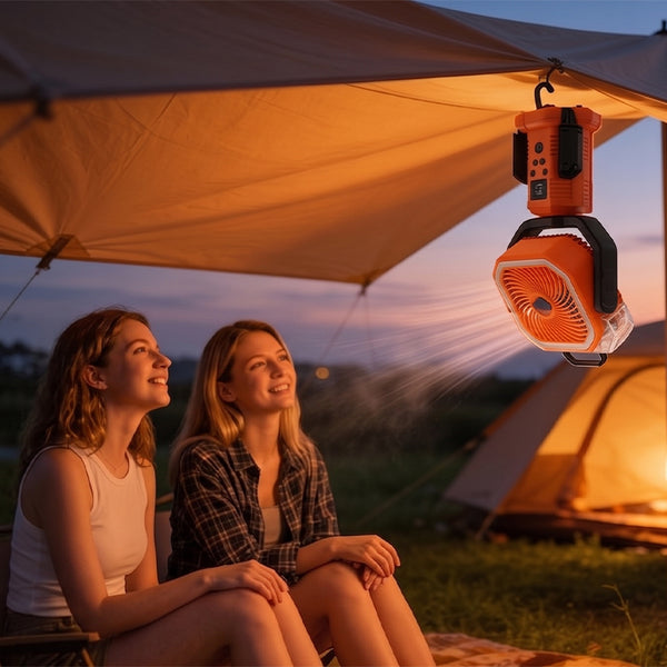 Sakerplus® Camping Fan Portable Adjustable Height Stand