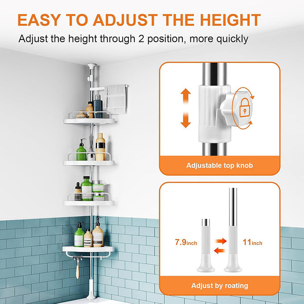 Sakerplus® Drill-Free Wall Mounted Storage Shelf
