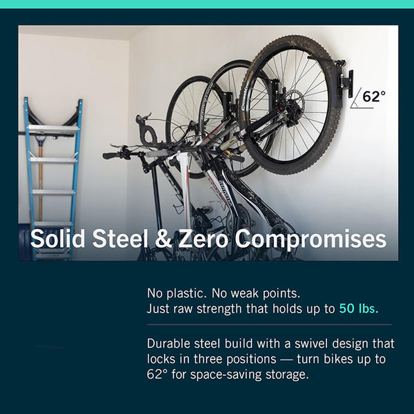 Sakerplus® Swivel Wall Mount Bike Rack
