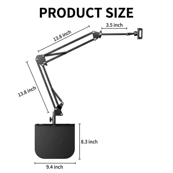 Sakerplus® Bed Overhead Phone Tablet Stand Holder