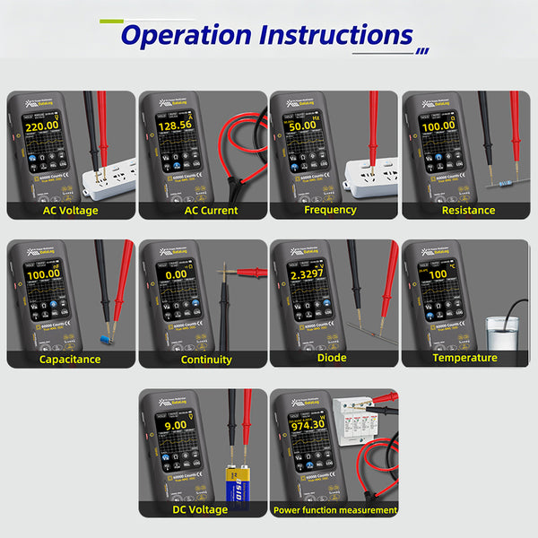 Sakerplus® 60000 Counts PV Multimeter