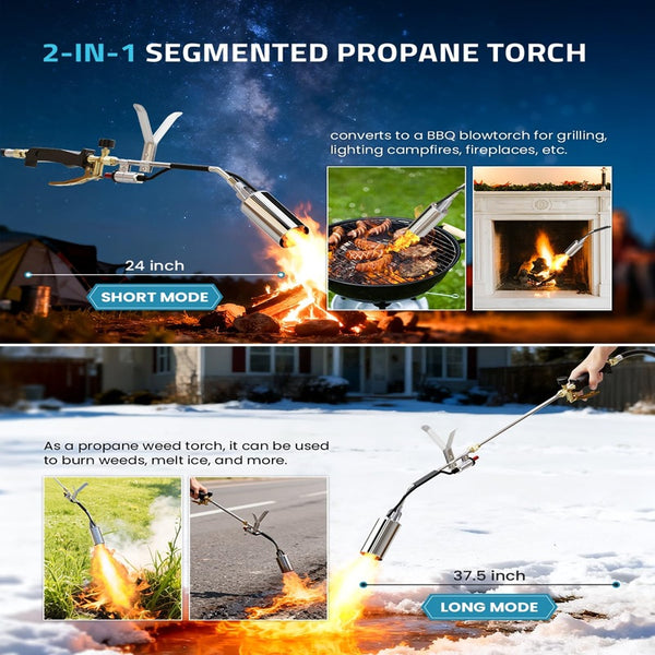 Sakerplus® Heavy Duty MAPP Propane Weed Torch