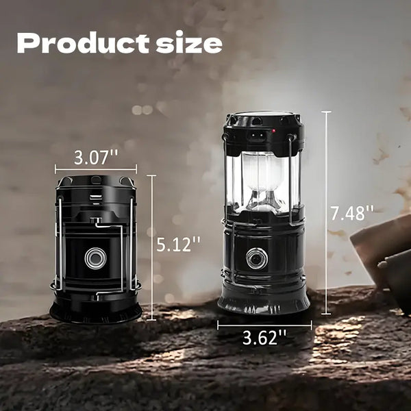 Sakerplus®  Portable Solar Rechargeable LED Lantern