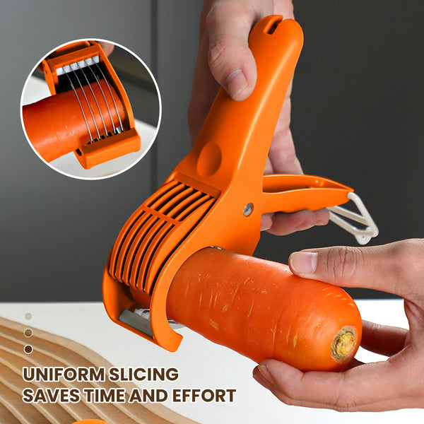 Sakerplus® Banana Cutter Slicer Tool Stainless Steel Banana Slicer for Quick Fruit Slicing, Durable Banana Cutter Kitchen Gadget for Eggs Hotdogs Strawberries Butter and More, Portable Banana Slice Maker for Meal Prep Snacks Desserts Picnics Home Kitchen Accessories