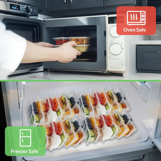 Sakerplus® Two Compartment Snackle Box Container