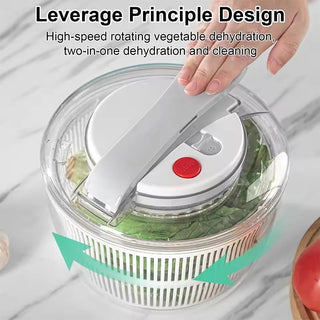 Sakerplus® Effortless Salad Spinner With Colander