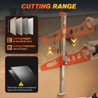 Sakerplus Foldable Drywall Cutting Tool