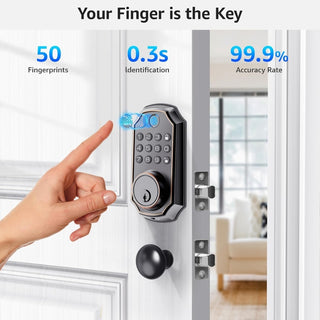 Sakerplus® Smart Keyless Entry Door Lock System