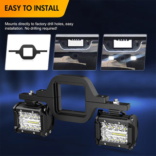 Sakerplus LED Work Light Pods With Brackets